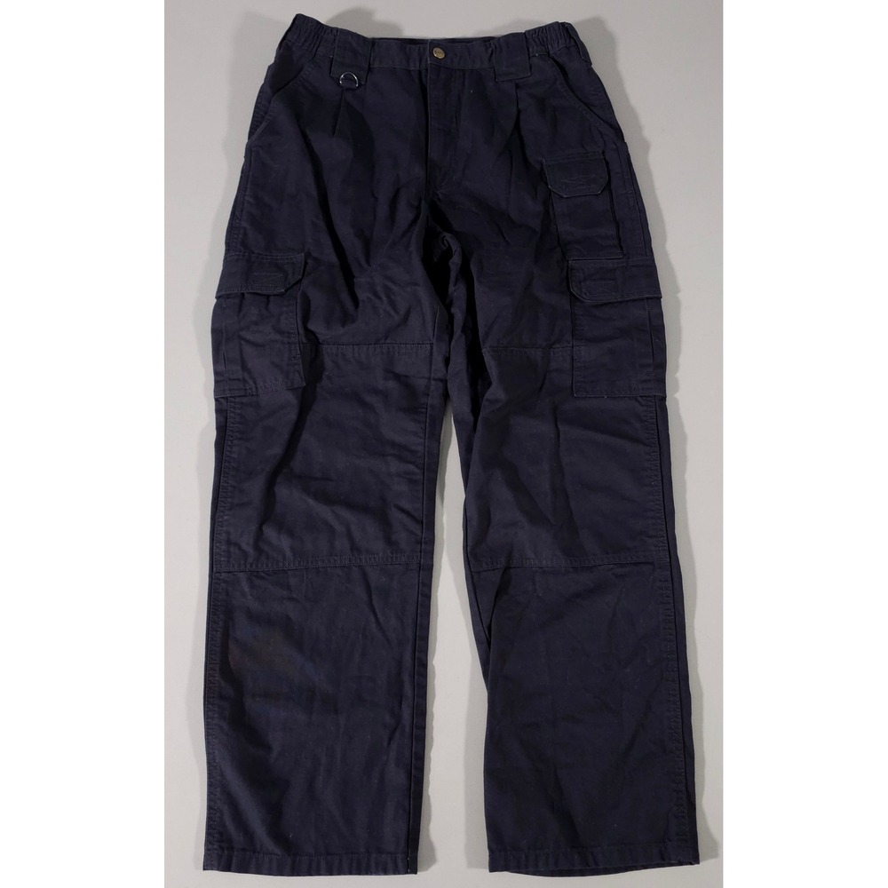 5.11 Tactical Cargo Pants Mens 32x30 Navy Blue Cotton Multi-Pocket Double Knee